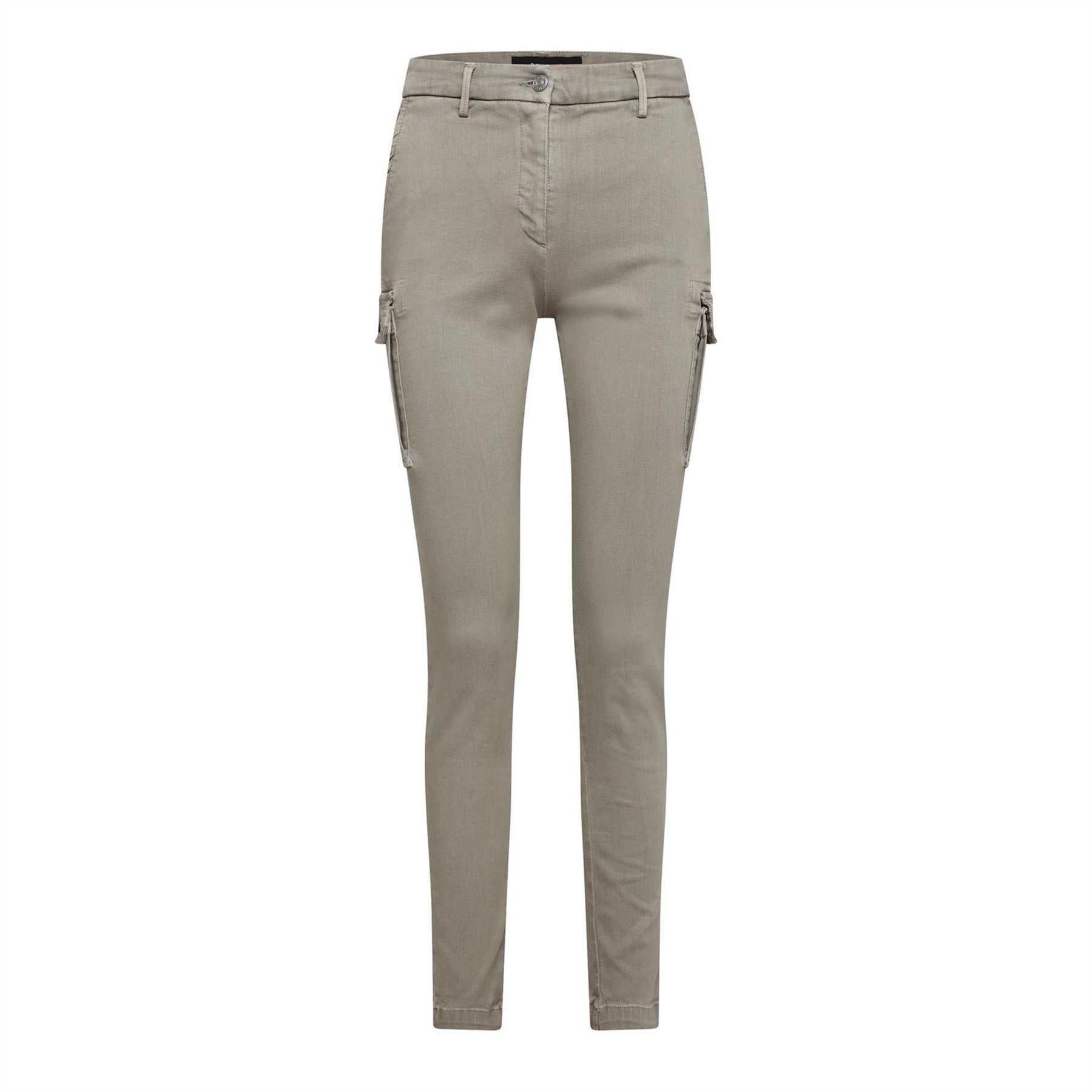 Beige - Front - Replay Womens-Ladies Slim Cargo Jeans