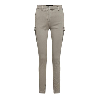 Beige - Front - Replay Womens-Ladies Slim Cargo Jeans