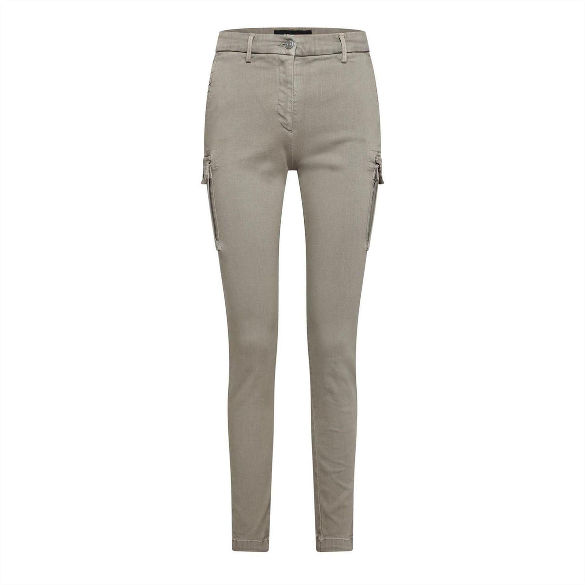Beige - Front - Replay Womens-Ladies Slim Cargo Jeans