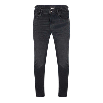 Black - Front - Boss Mens Delano 5 Pockets Slim Jeans