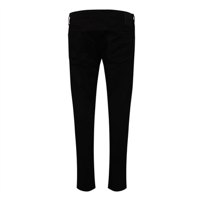 Black - Back - Replay Mens Plain Straight Jeans