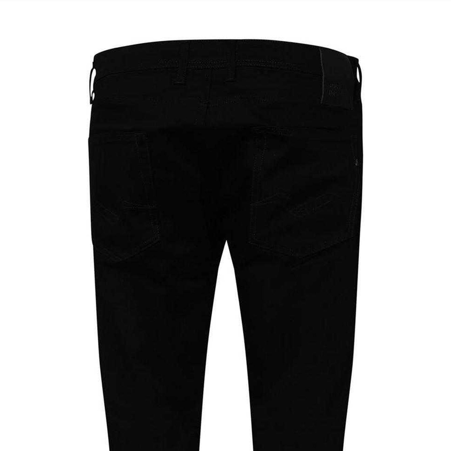 Black - Lifestyle - Replay Mens Plain Straight Jeans