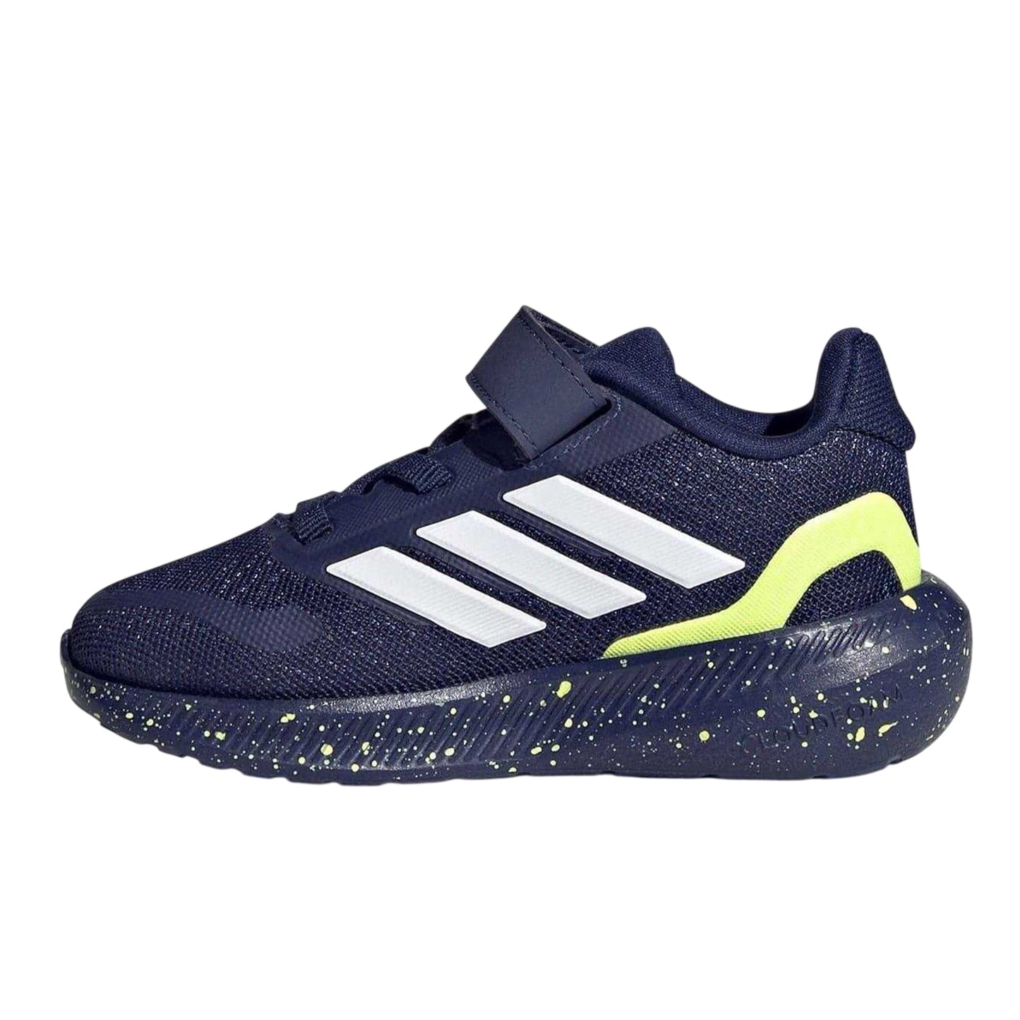 Dark Blue-Yellow - Side - Adidas Baby Runfalcon 5 Trainers