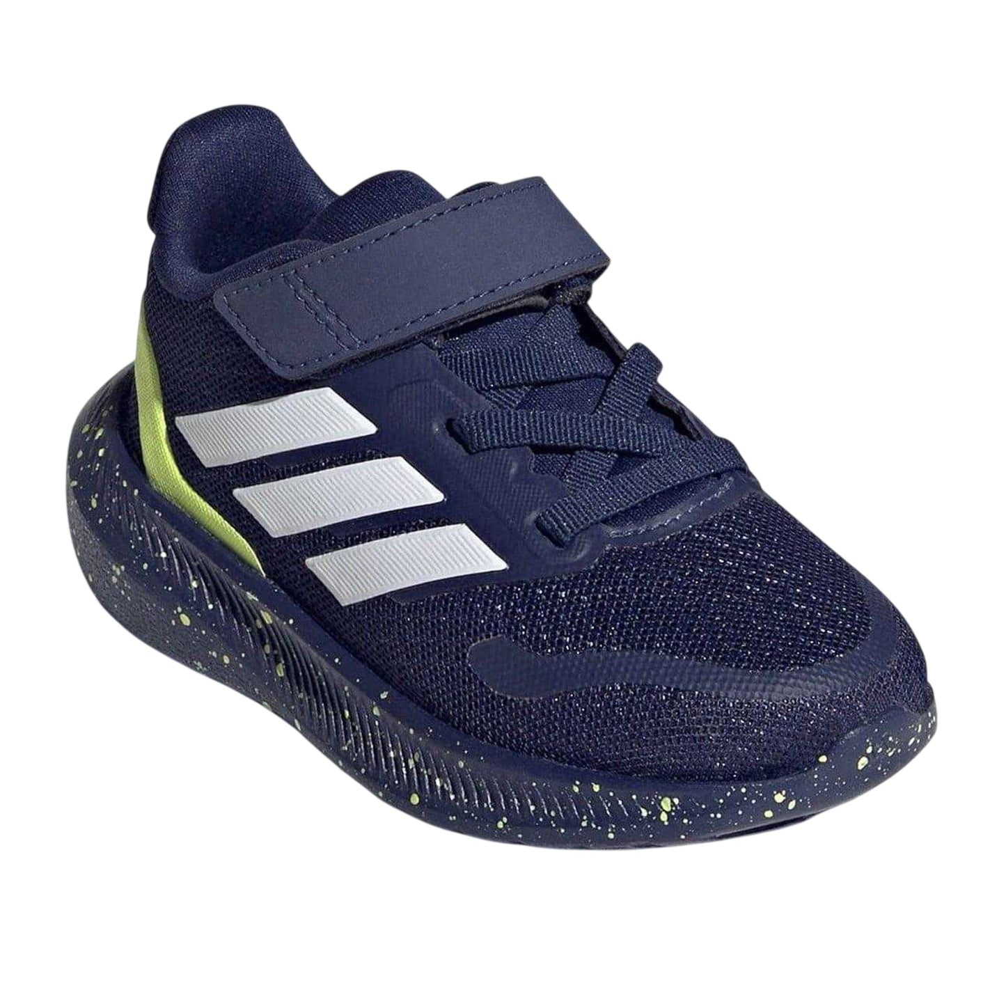 Dark Blue-Yellow - Front - Adidas Baby Runfalcon 5 Trainers