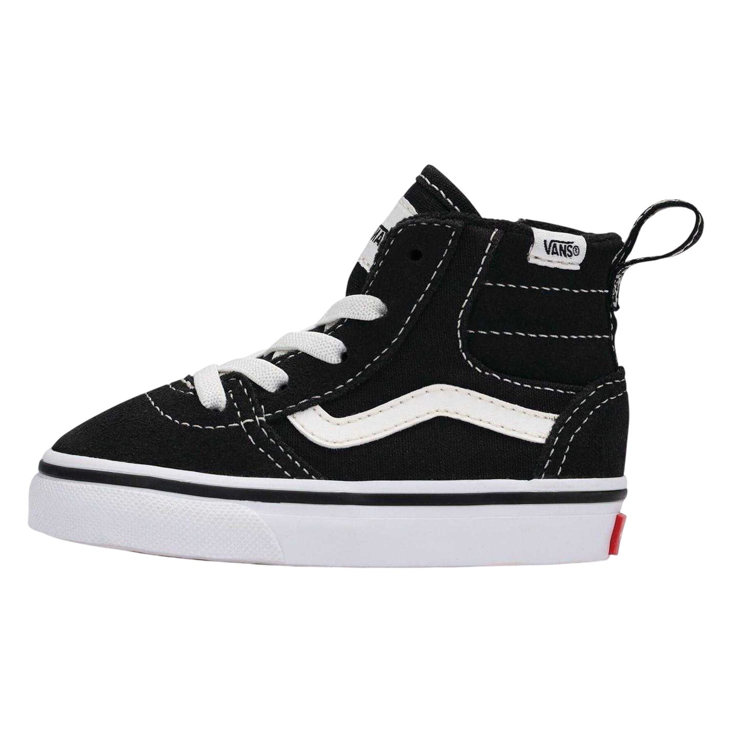 Black - Back - Vans Childrens-Kids Ward High Top Trainers