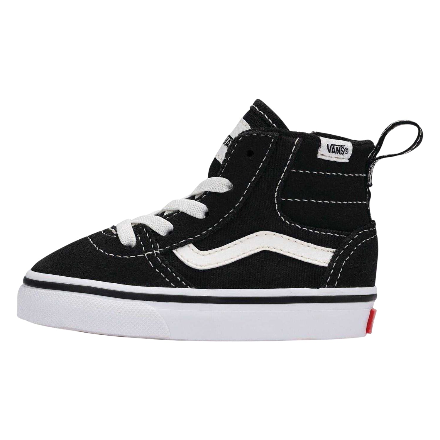 Black - Back - Vans Childrens-Kids Ward High Top Trainers