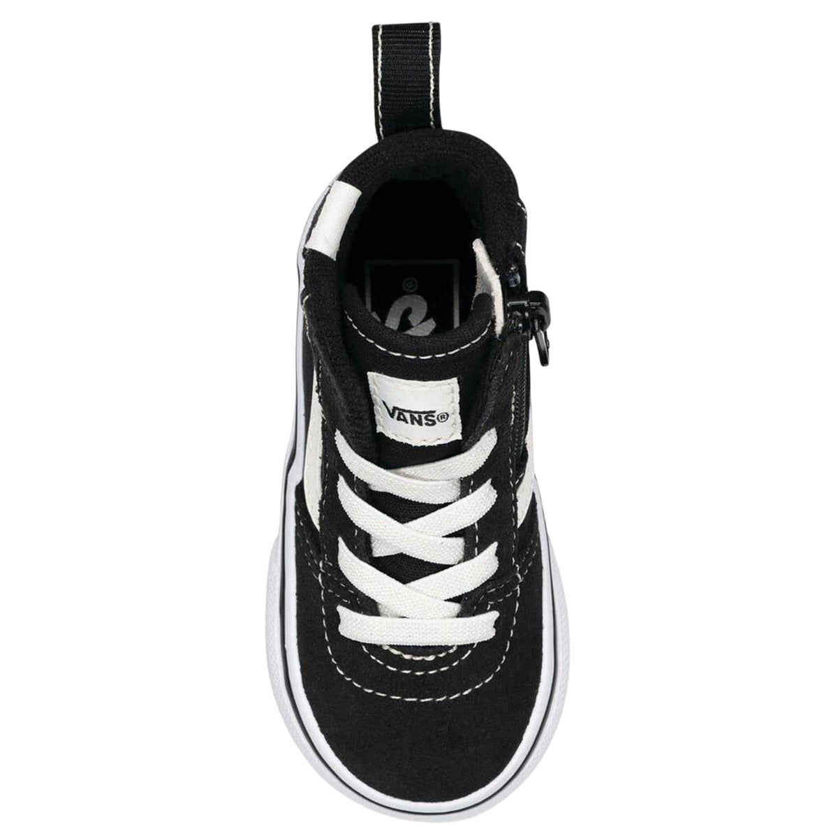 Black - Side - Vans Childrens-Kids Ward High Top Trainers