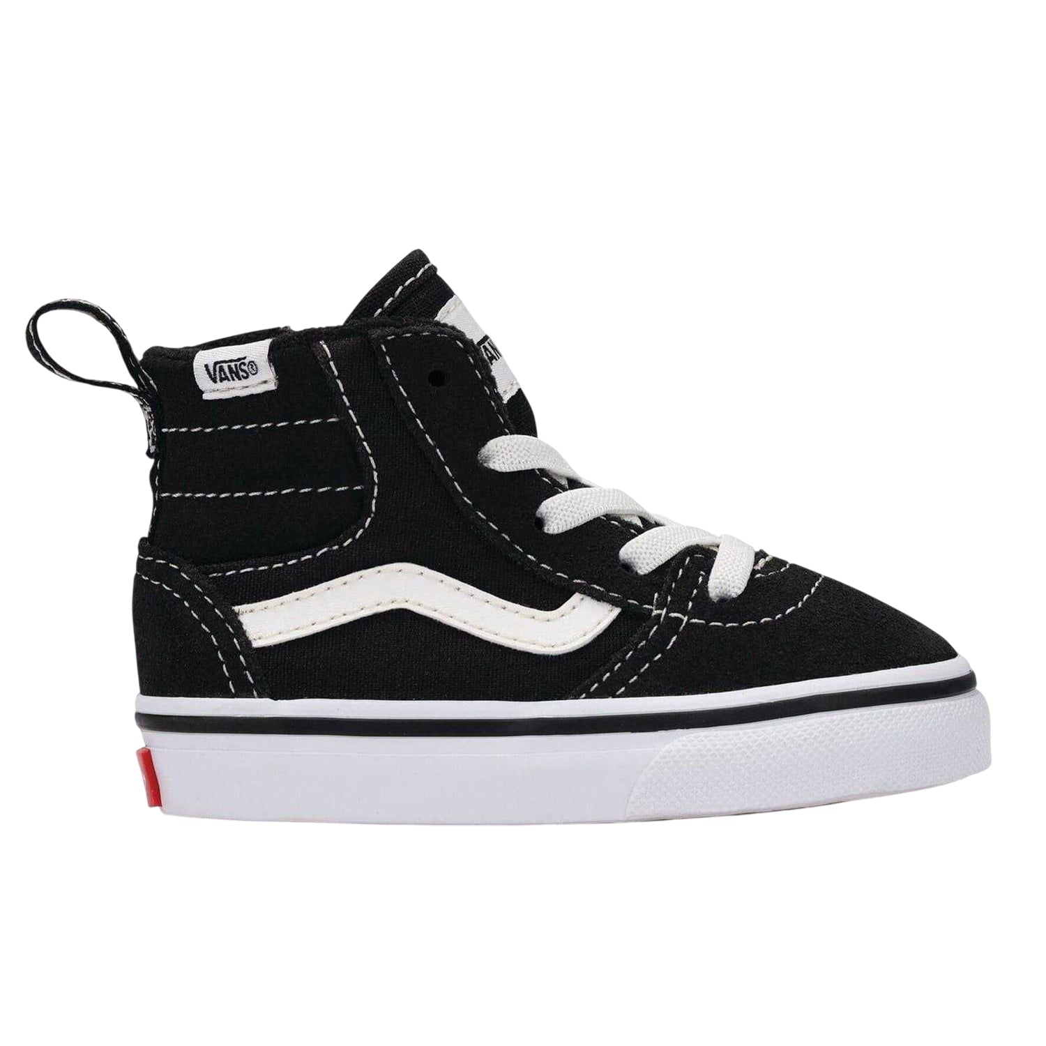 Black - Front - Vans Childrens-Kids Ward High Top Trainers