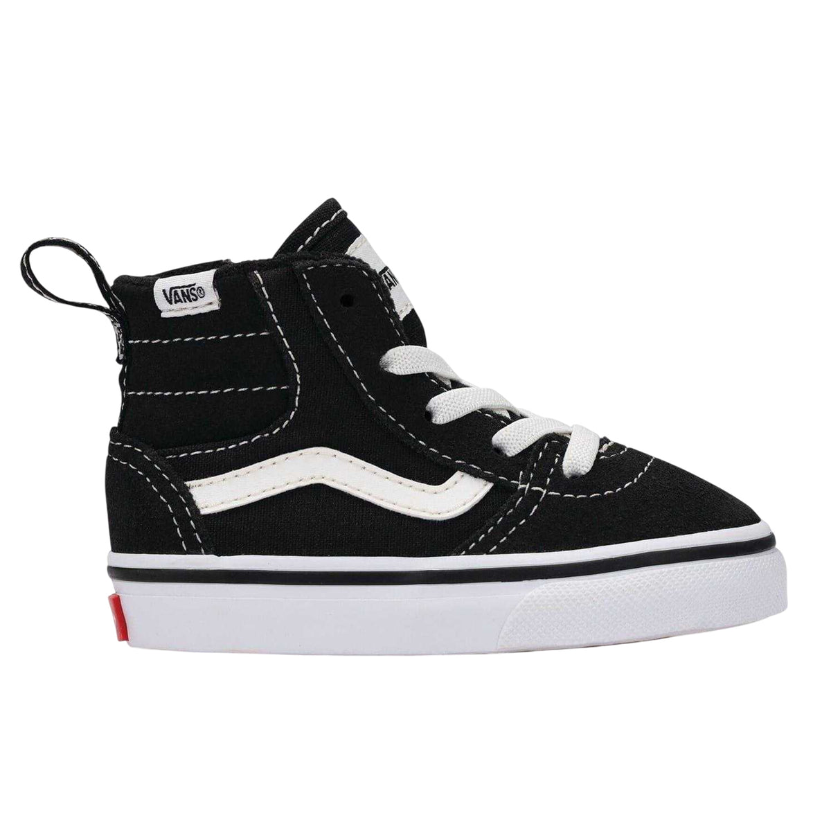 Black - Front - Vans Childrens-Kids Ward High Top Trainers