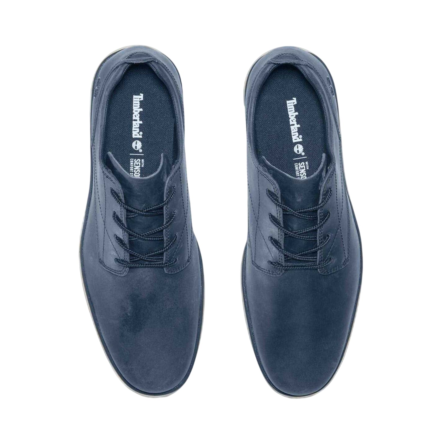 Navy - Side - Timberland Mens Bradstreet Leather Trainers