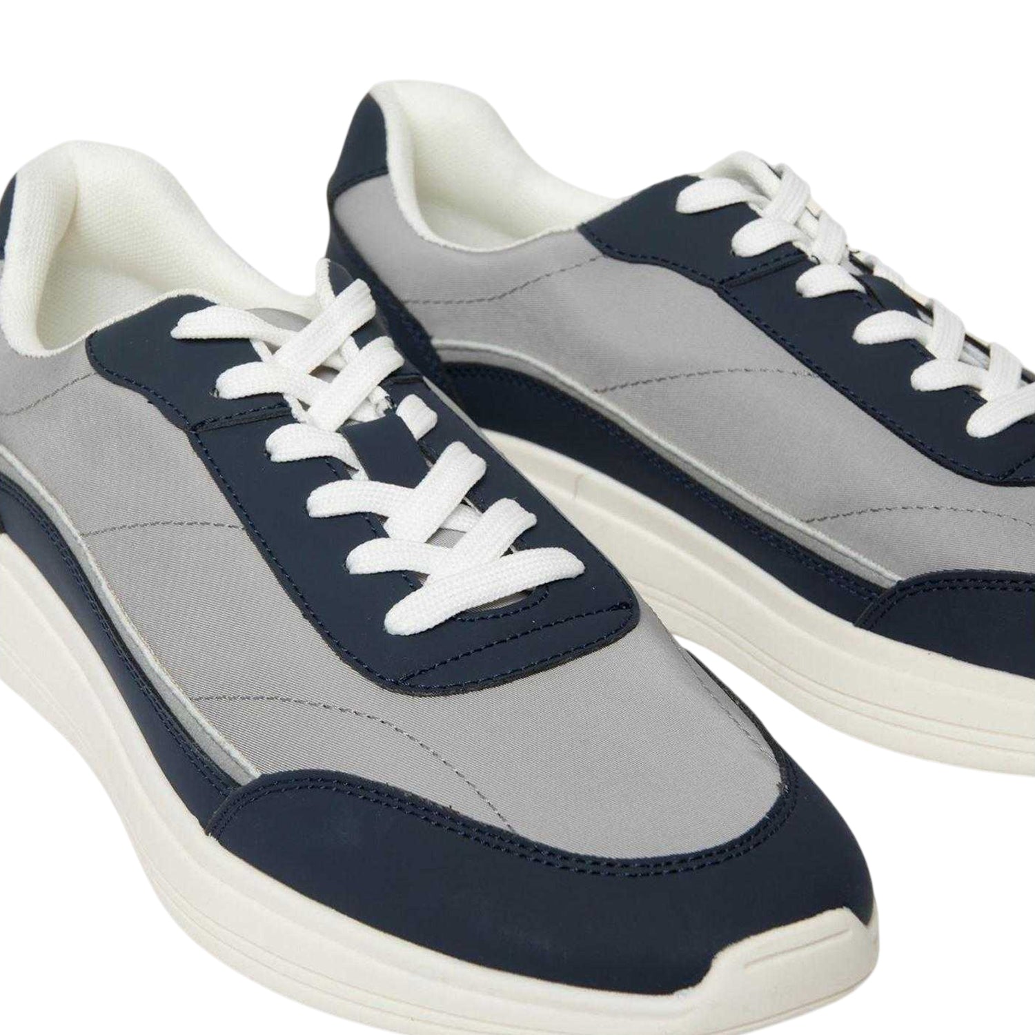 Navy - Lifestyle - Threadbare Mens Ariba Textile Trainers