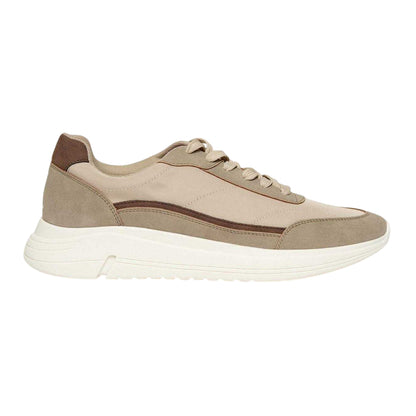 Beige - Front - Threadbare Mens Ariba Textile Trainers