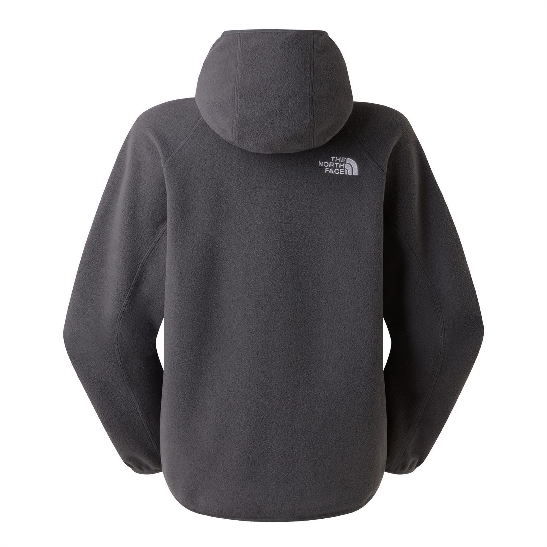 Anthracite Grey - Back - The North Face Womens-Ladies Oxara Fleece Raglan Hoodie