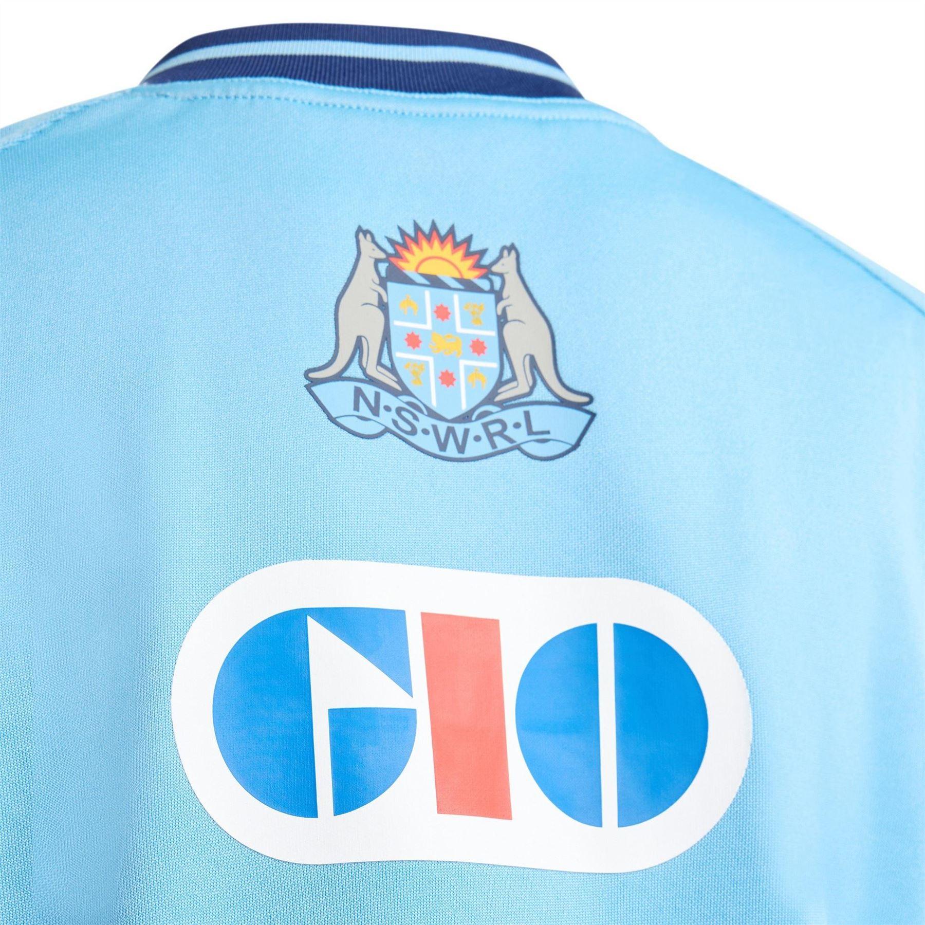 Sky Blue-Navy - Lifestyle - Adidas Mens NSW Blues Home Jersey