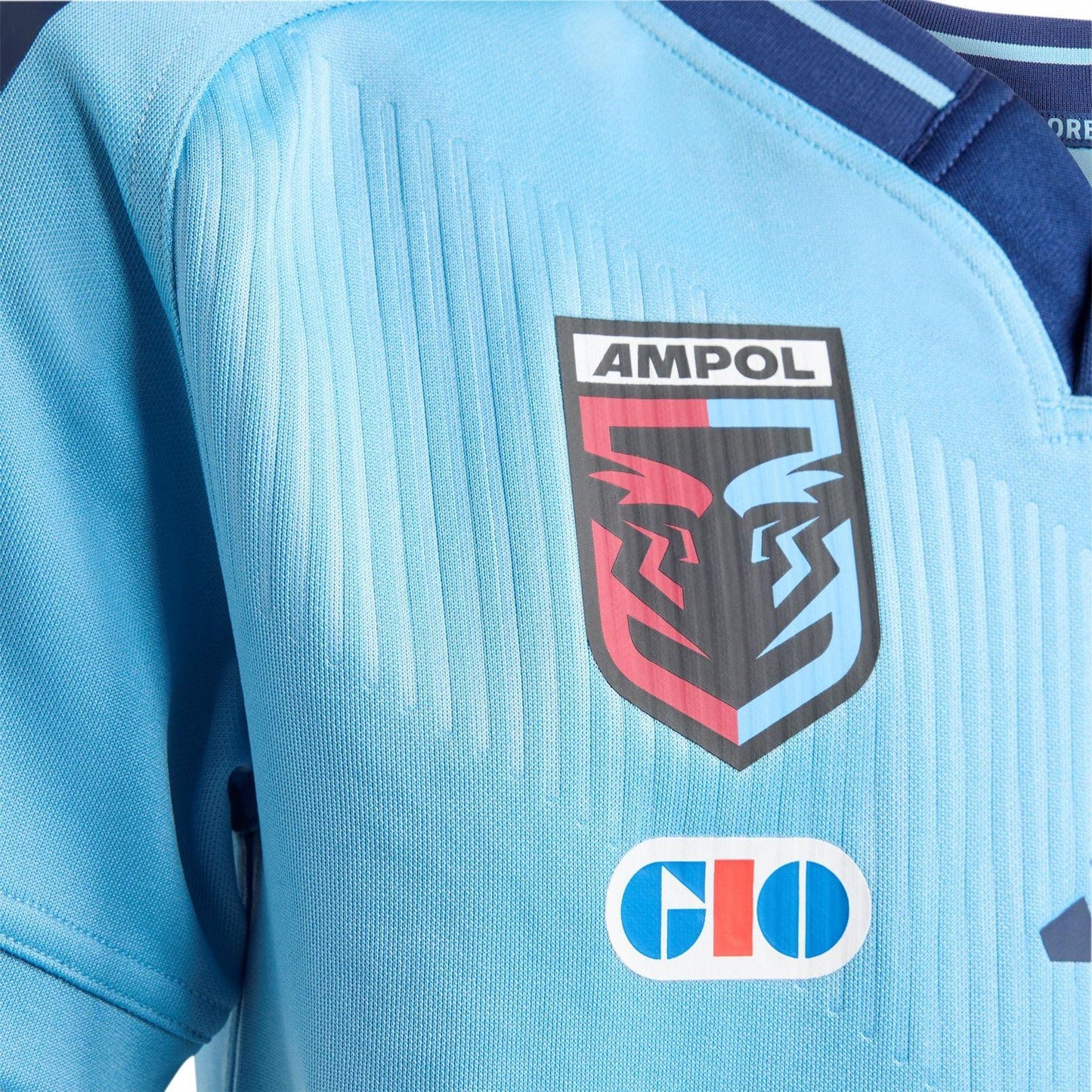 Sky Blue-Navy - Pack Shot - Adidas Mens NSW Blues Home Jersey
