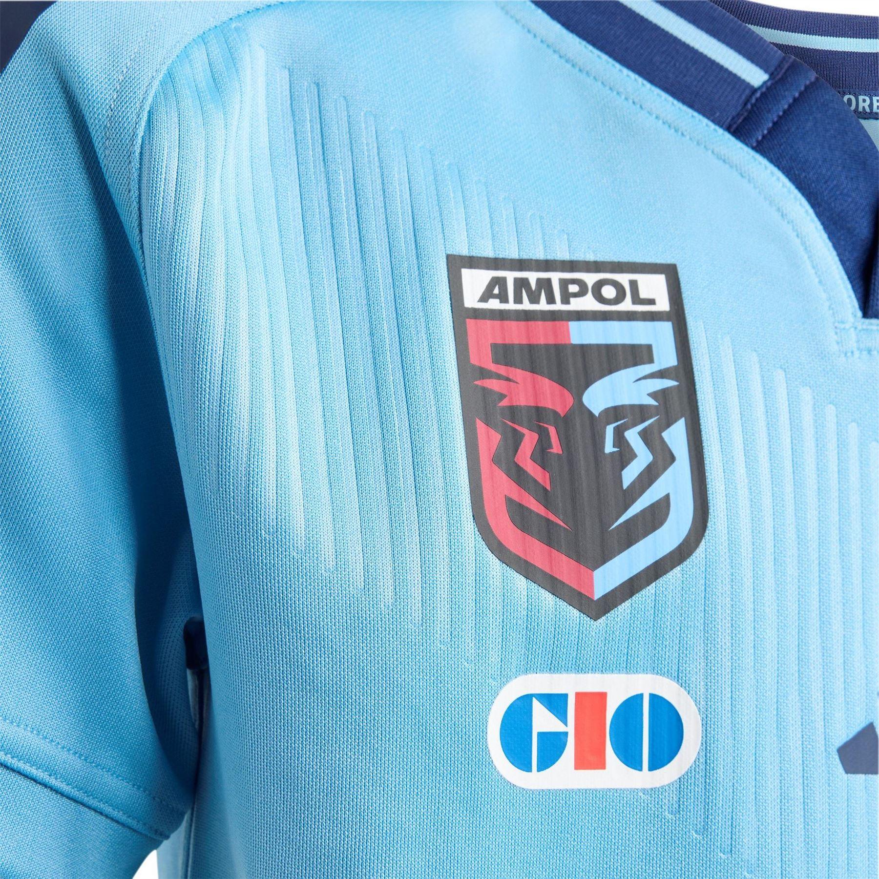 Sky Blue-Navy - Pack Shot - Adidas Mens NSW Blues Home Jersey