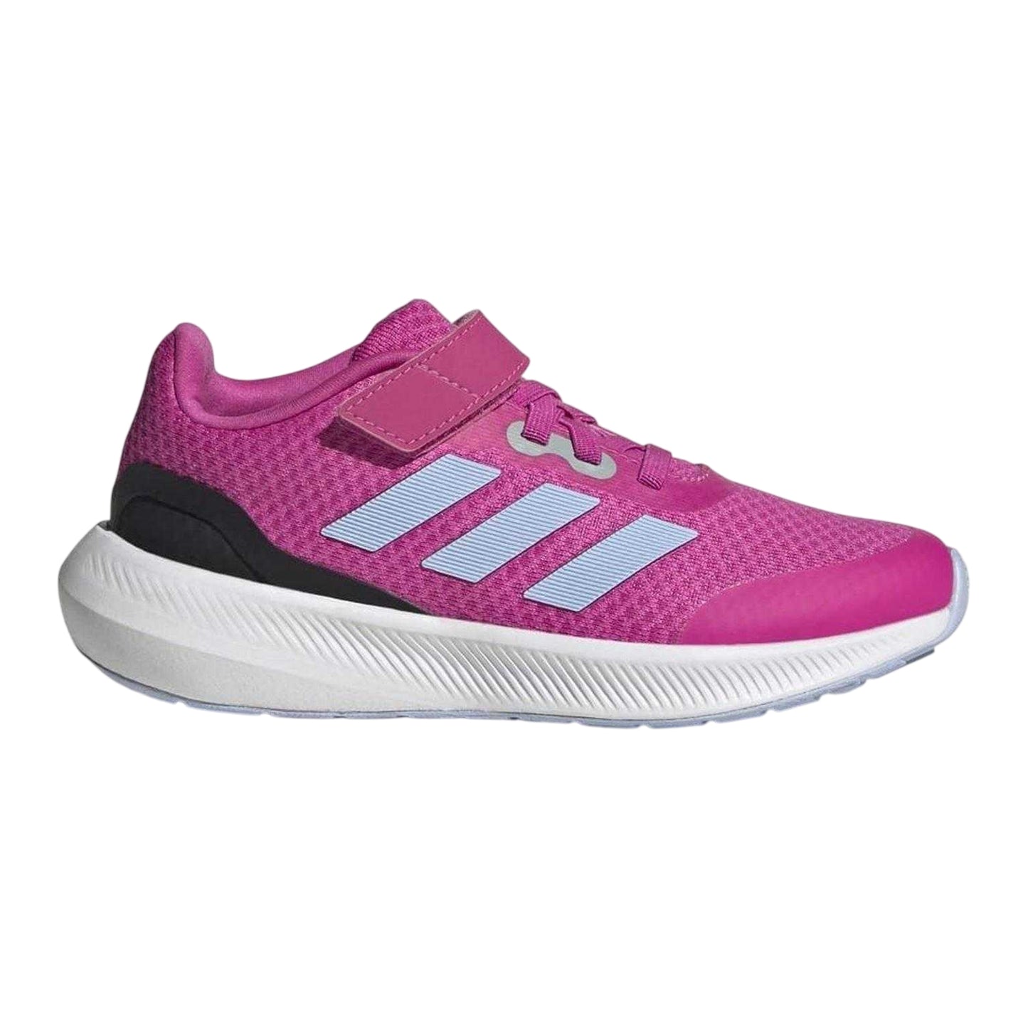 Pink - Front - Adidas Childrens-Kids 3.0 3 Stripes Cloudfoam Trainers