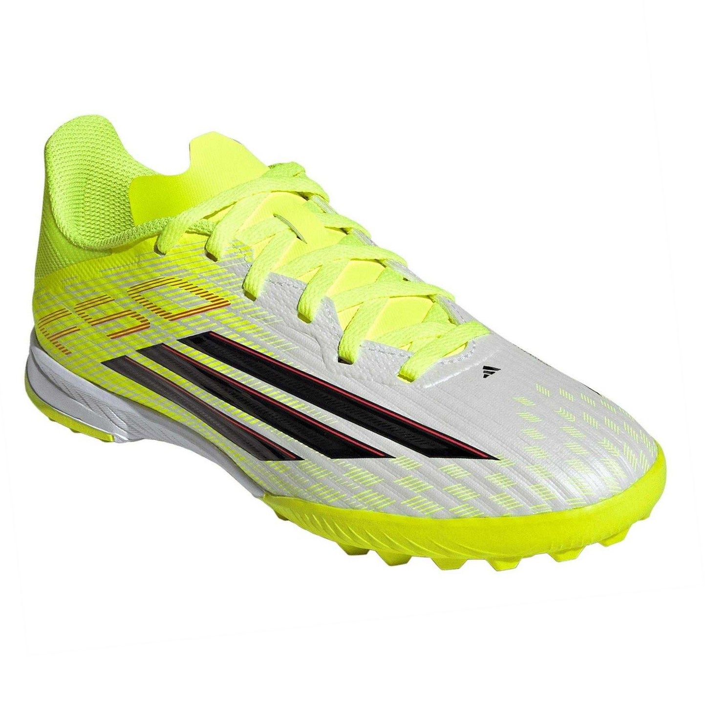 Solar Yellow - Front - Adidas Childrens-Kids F50 League Astro Turf Trainers