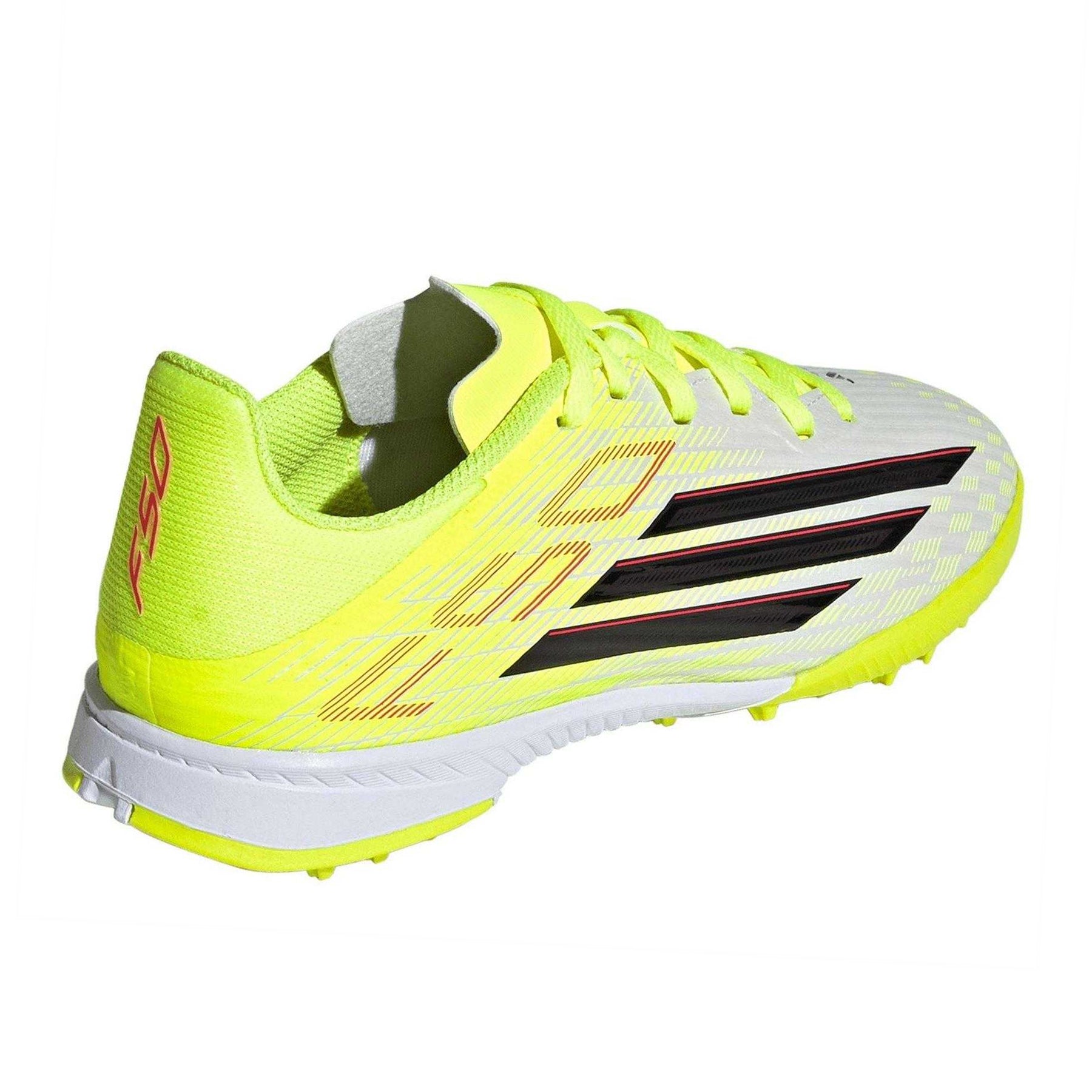 Solar Yellow - Back - Adidas Childrens-Kids F50 League Astro Turf Trainers