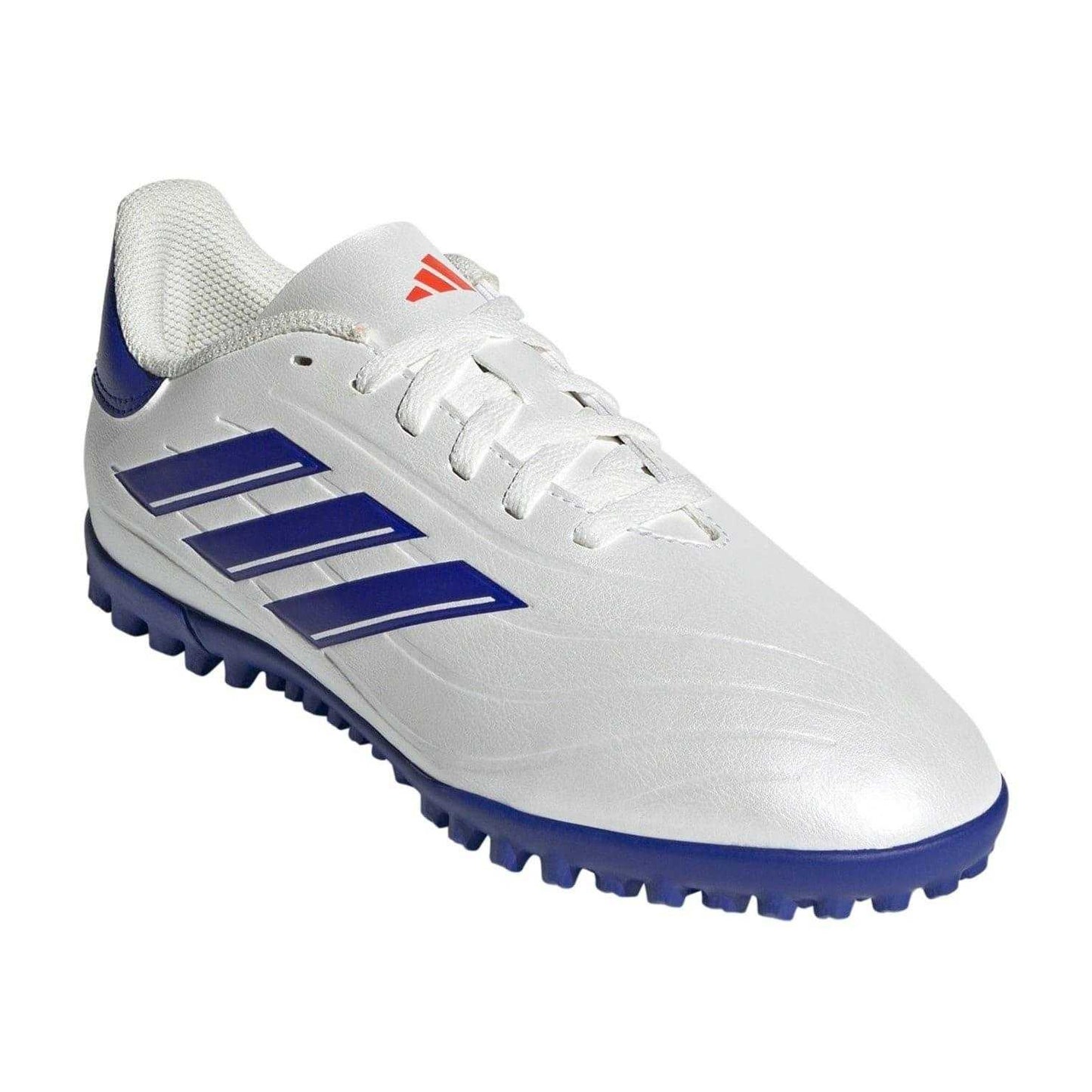 White-Blue-Red - Front - Adidas Childrens-Kids Copa Pure 2 Club Football Astro Turf Trainers
