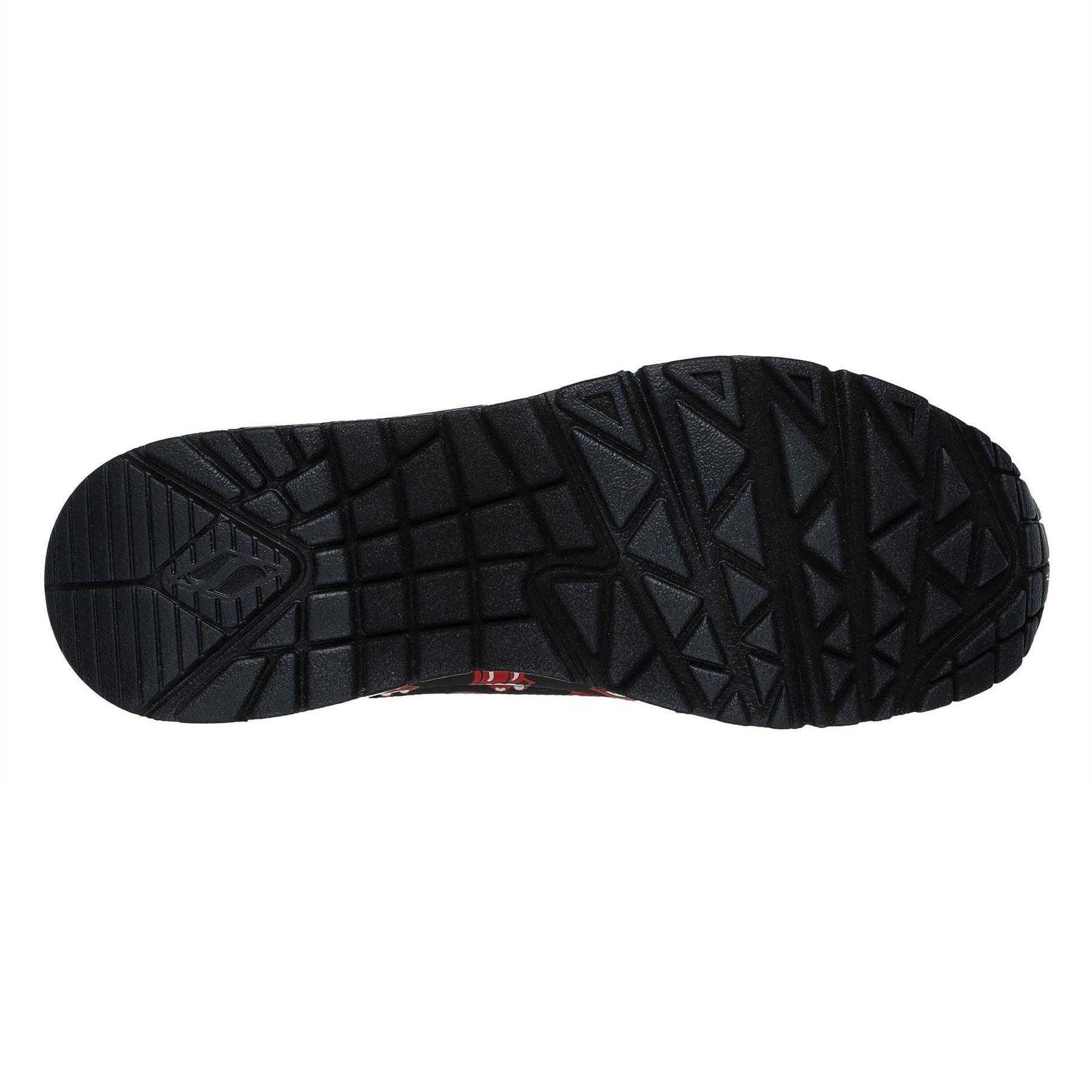 Black-Red - Lifestyle - The Rolling Stones Womens-Ladies Repeat Logo Trainers