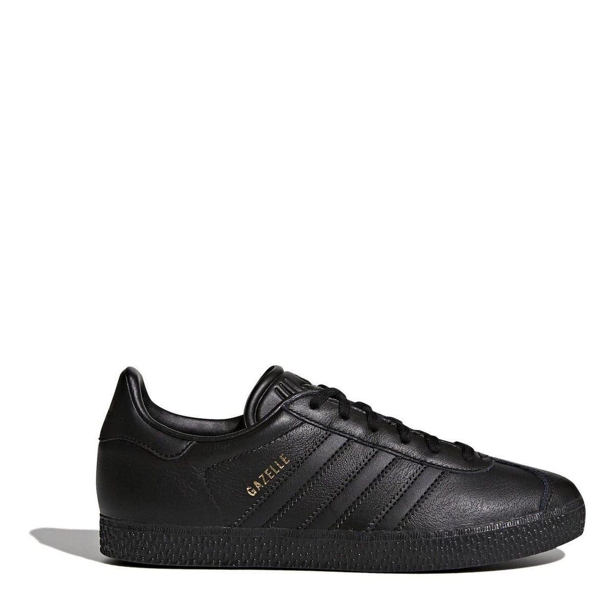 Black - Front - Adidas Childrens-Kids Gazelle Suede Trainers