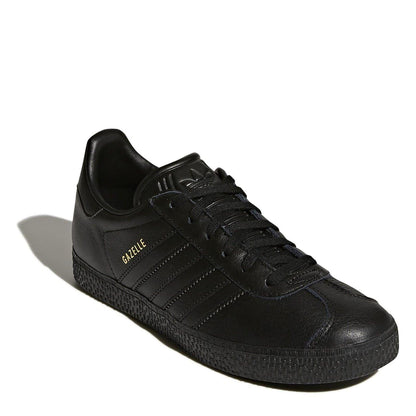 Black - Side - Adidas Childrens-Kids Gazelle Suede Trainers