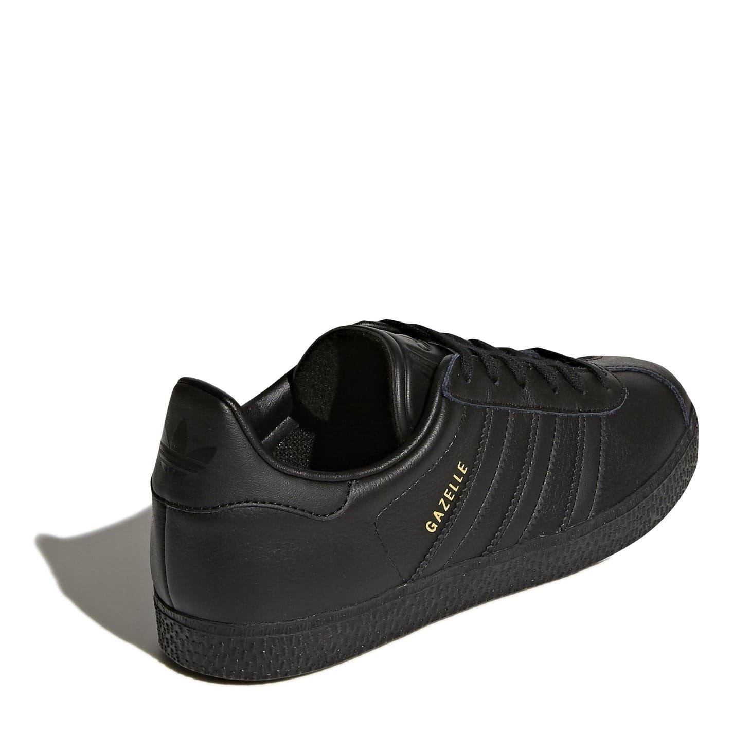 Black - Lifestyle - Adidas Childrens-Kids Gazelle Suede Trainers