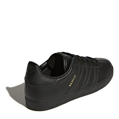 Black - Lifestyle - Adidas Childrens-Kids Gazelle Suede Trainers