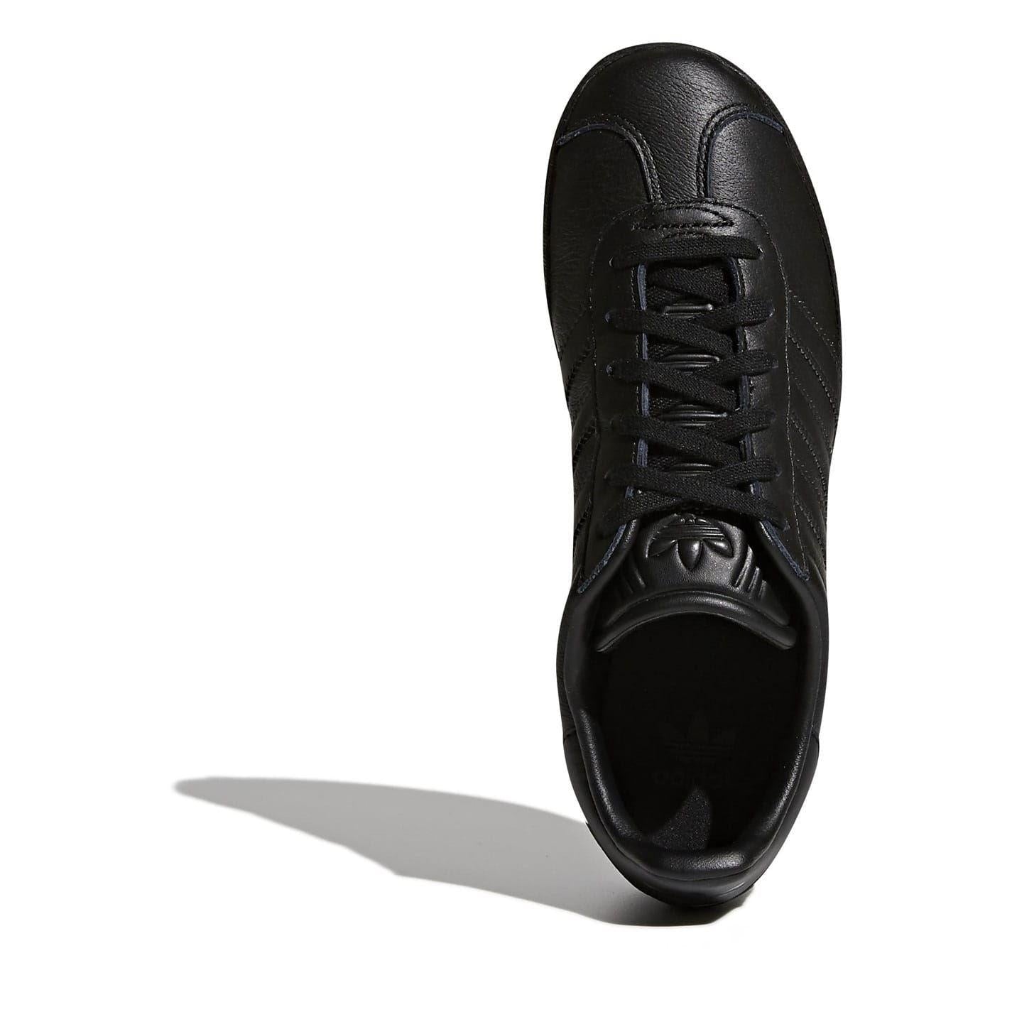 Black - Pack Shot - Adidas Childrens-Kids Gazelle Suede Trainers