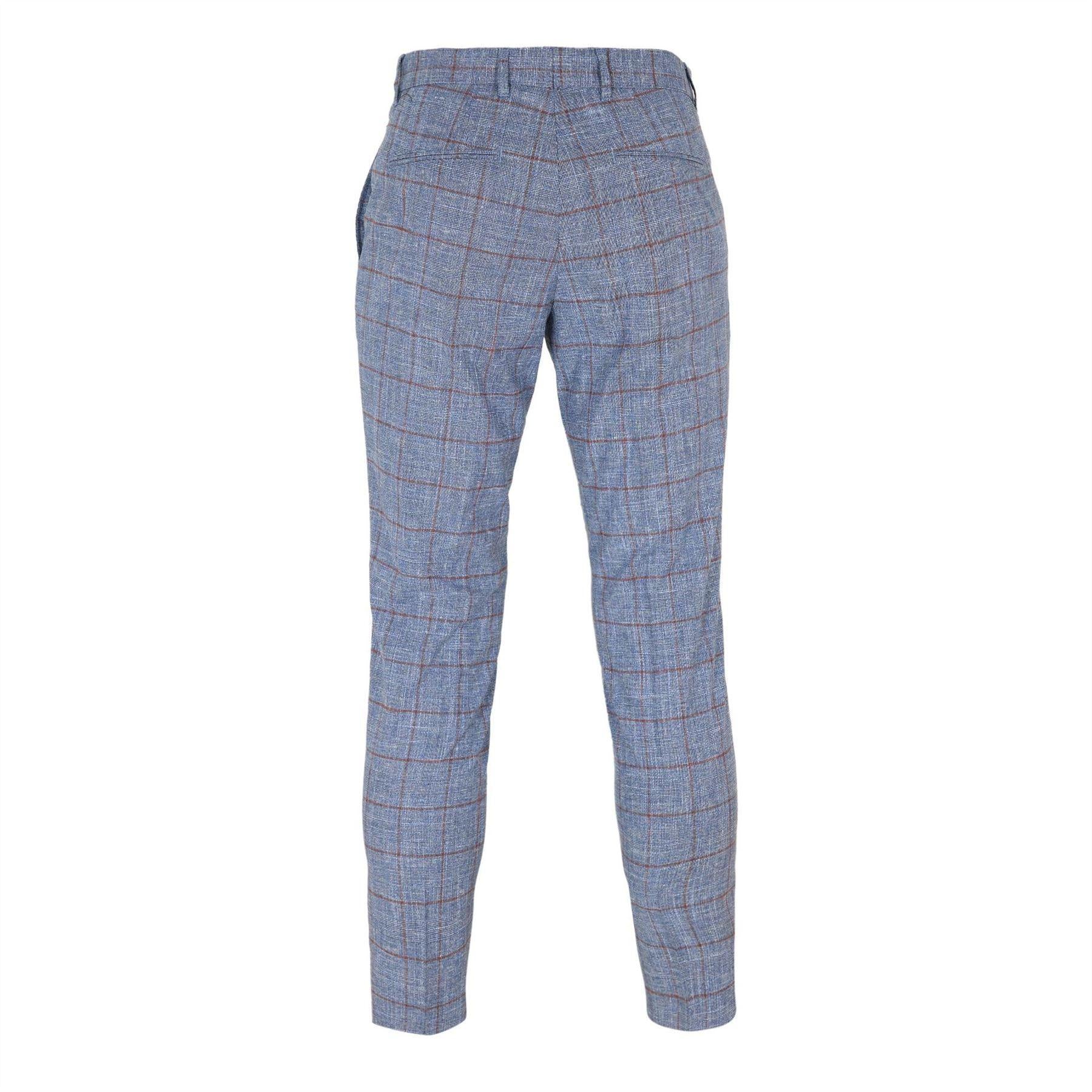 Bright Blue - Back - Boss Mens C-Genius Straight Leg Trousers