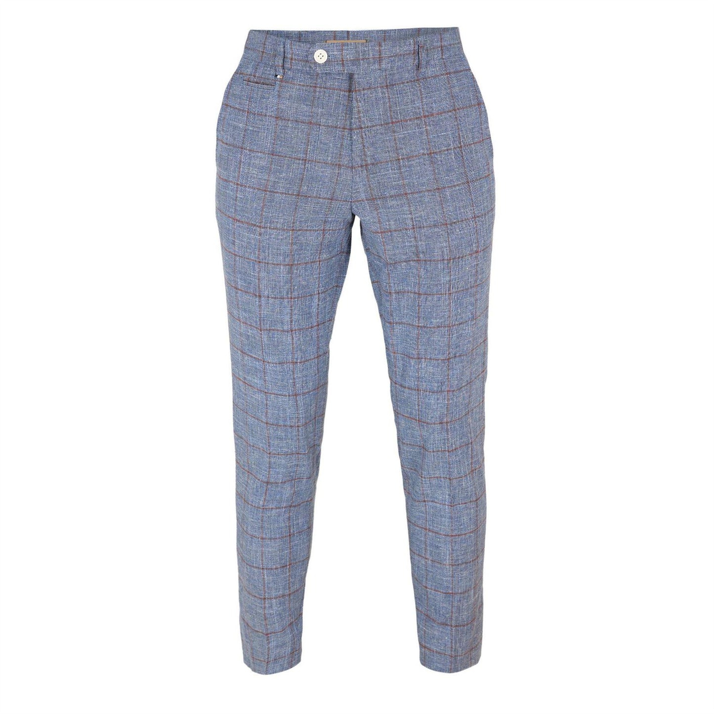 Bright Blue - Front - Boss Mens C-Genius Straight Leg Trousers
