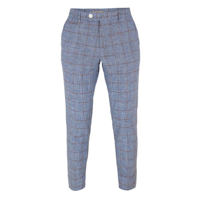 Bright Blue - Front - Boss Mens C-Genius Straight Leg Trousers