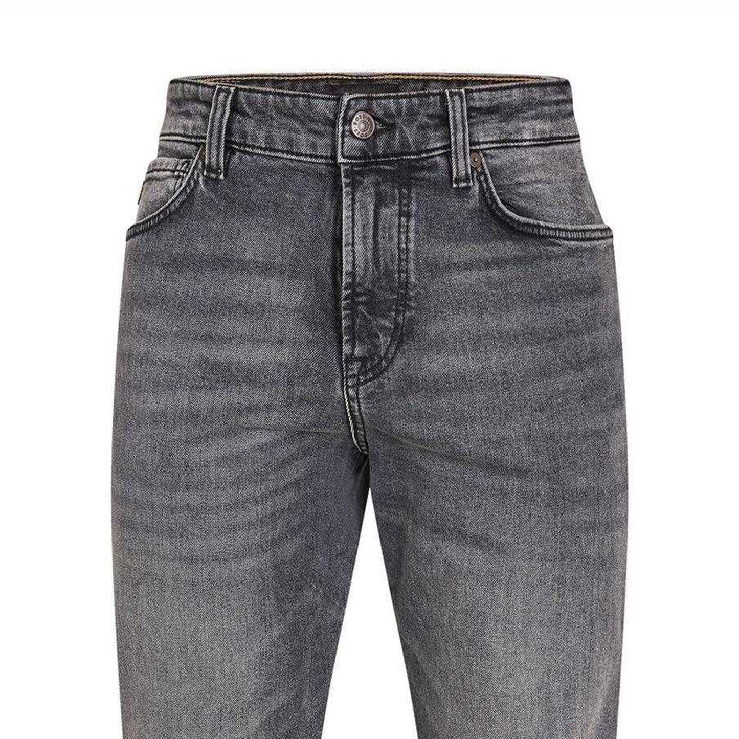 Medium Grey - Back - Boss Mens Denim 5 Pockets Slim Jeans