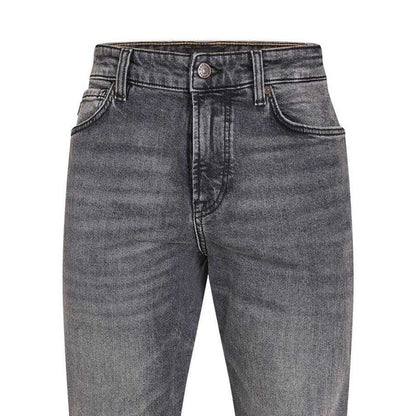 Medium Grey - Back - Boss Mens Denim 5 Pockets Slim Jeans