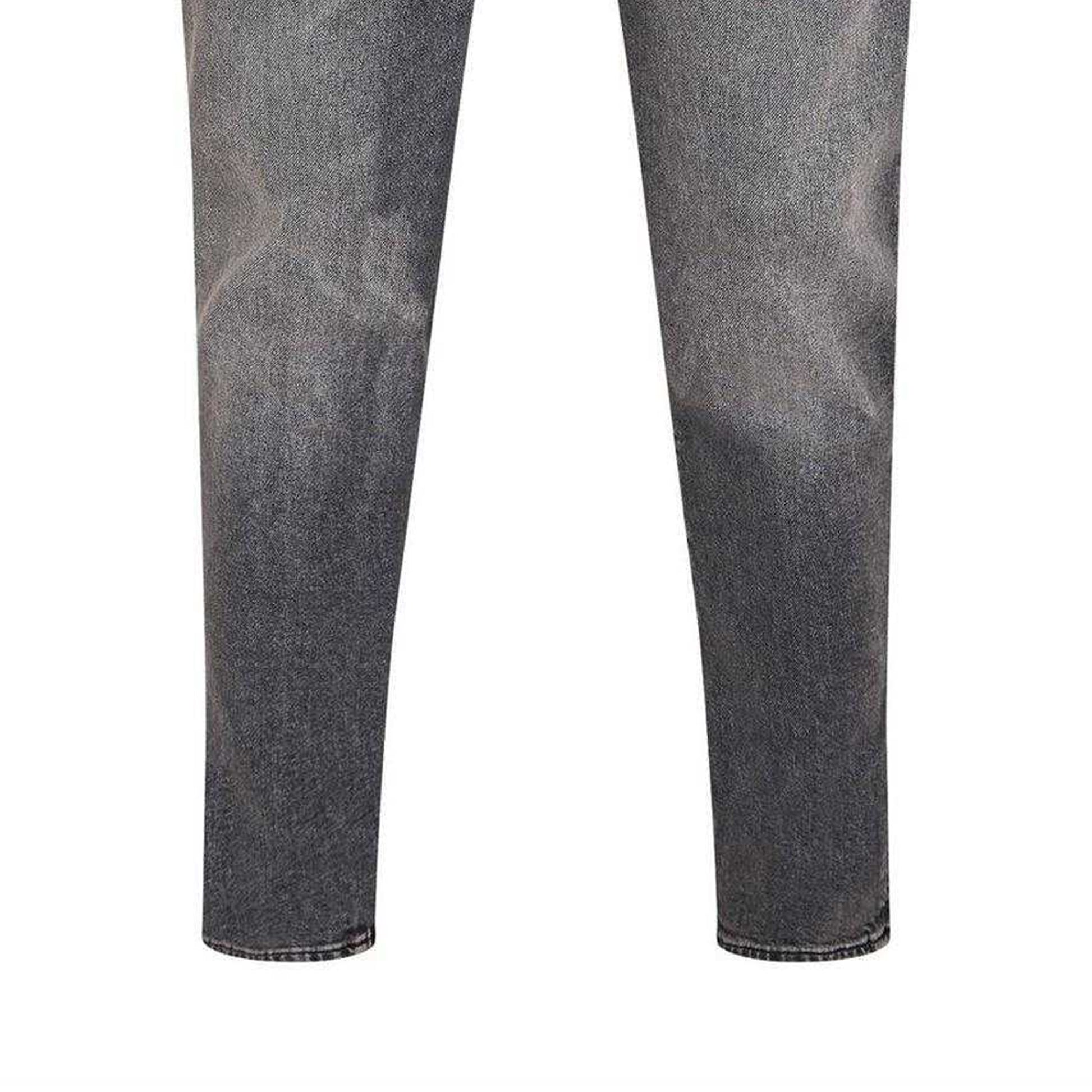 Medium Grey - Side - Boss Mens Denim 5 Pockets Slim Jeans