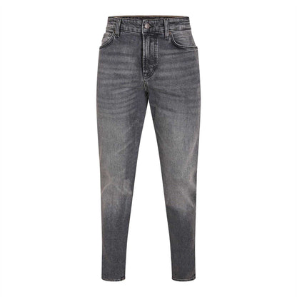 Medium Grey - Front - Boss Mens Denim 5 Pockets Slim Jeans