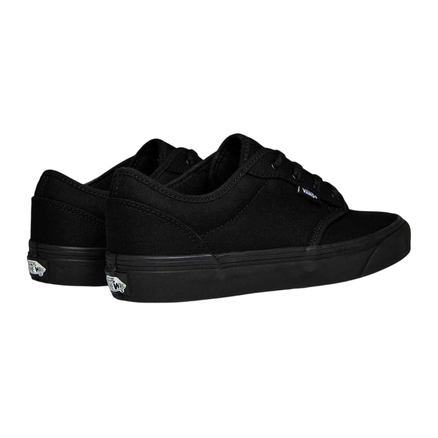 Black - Back - Vans Childrens-Kids Atwood Flat Trainers