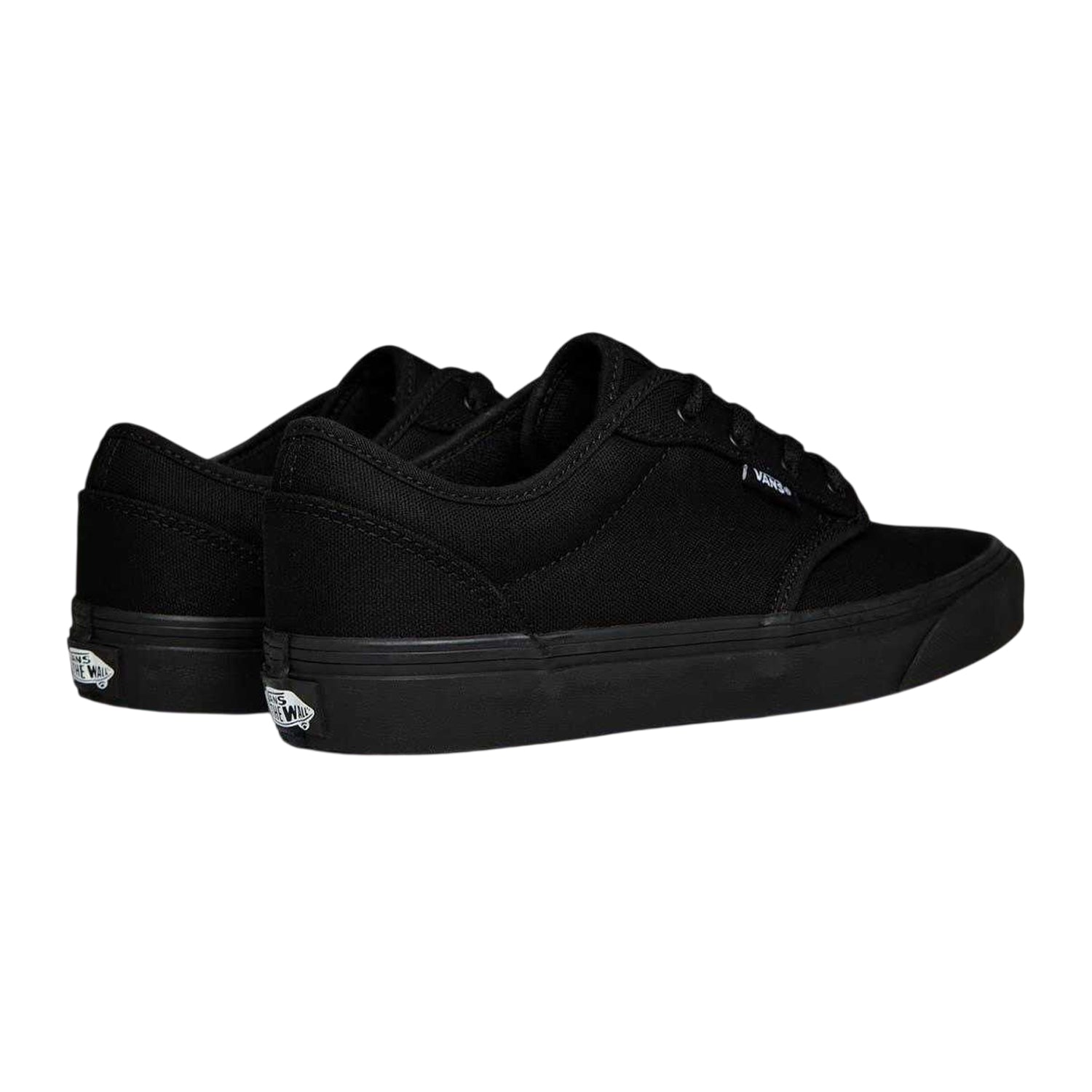Black - Back - Vans Childrens-Kids Atwood Flat Trainers