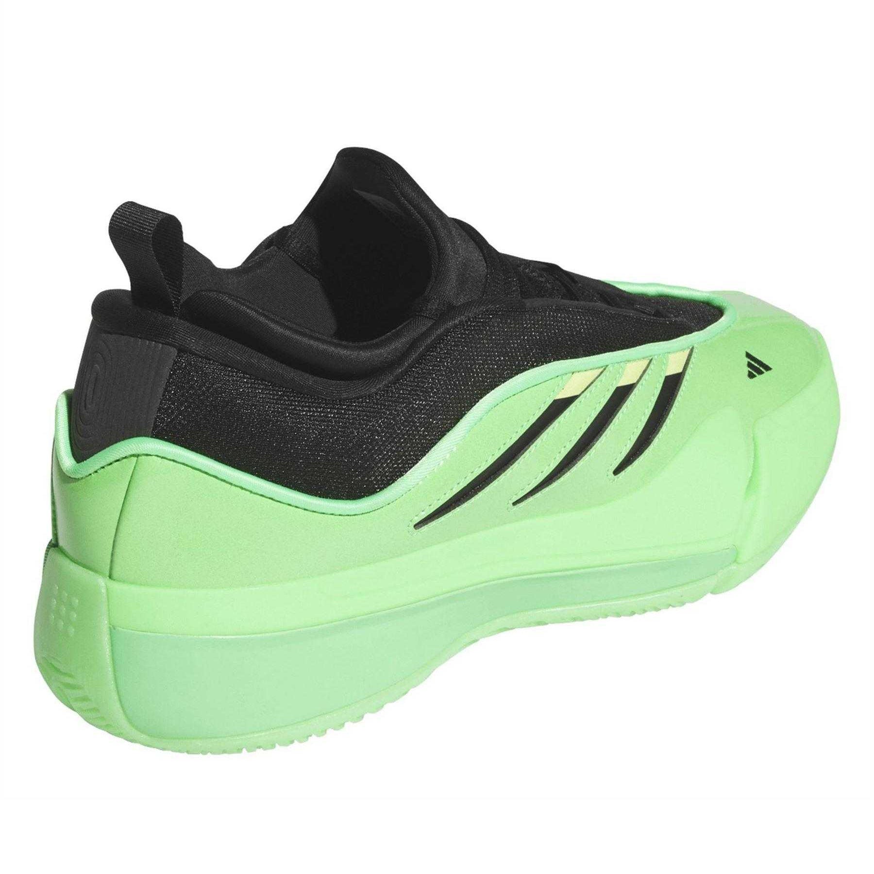 Green - Back - Adidas Mens Dame 9 Basketball Trainers