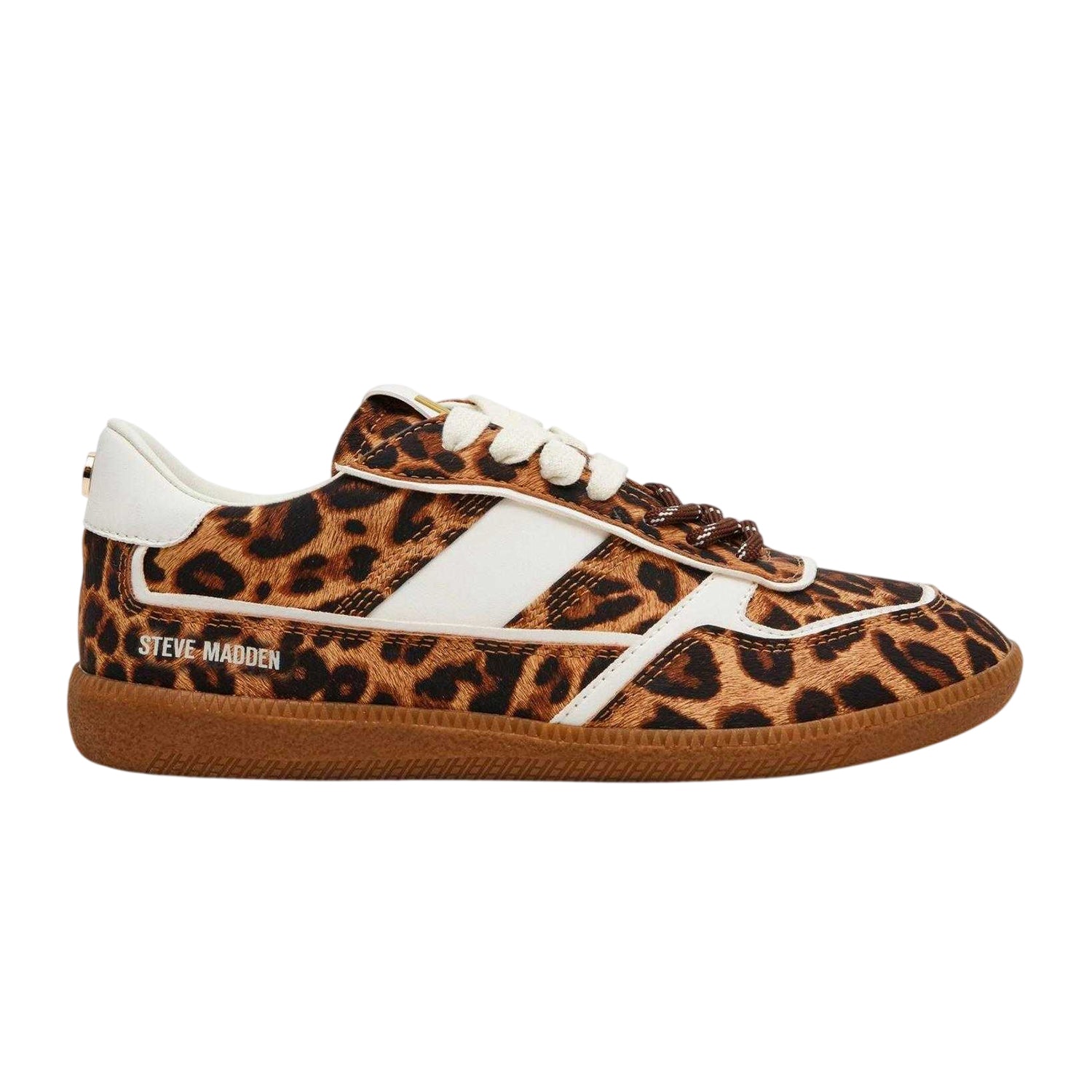 Leopard - Side - Steve Madden Womens-Ladies Augustine Leopard Print Trainers
