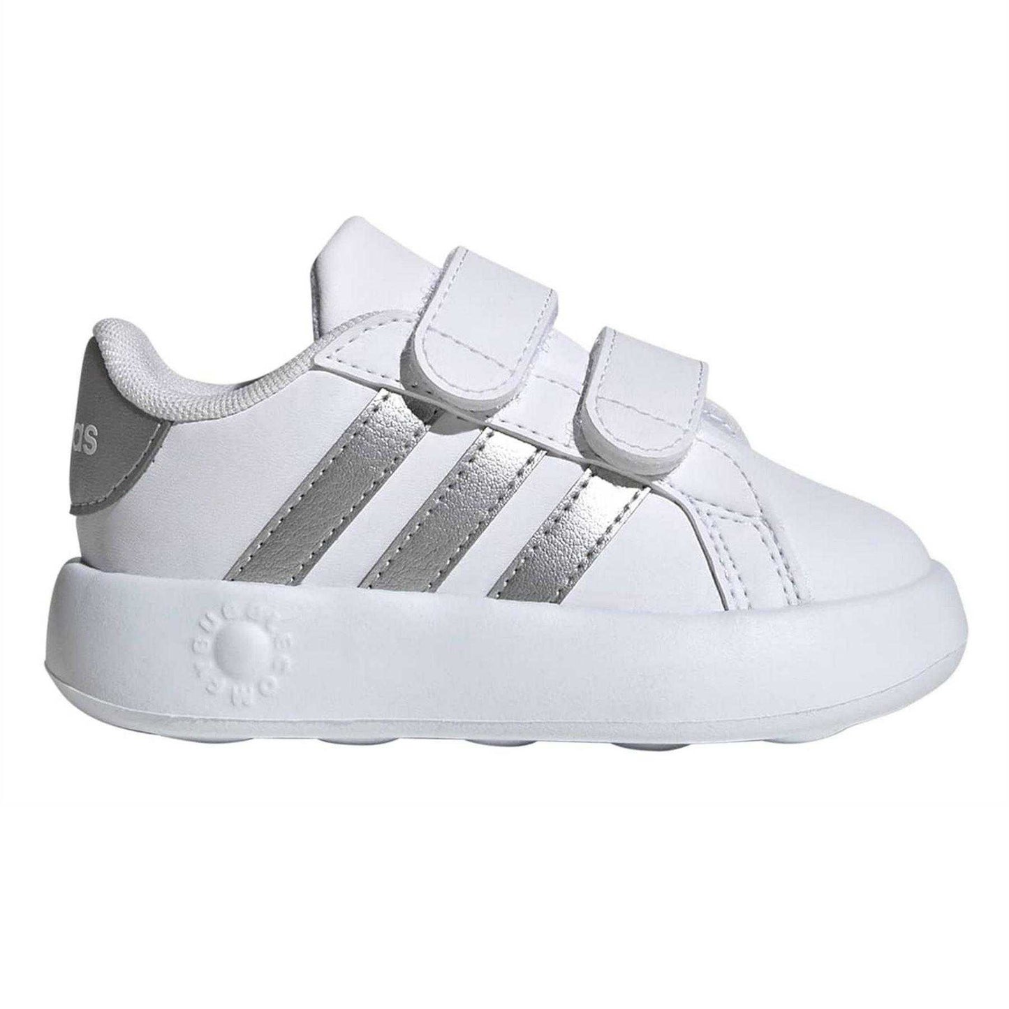 White - Front - Adidas Baby Grand Court 2.0 Trainers