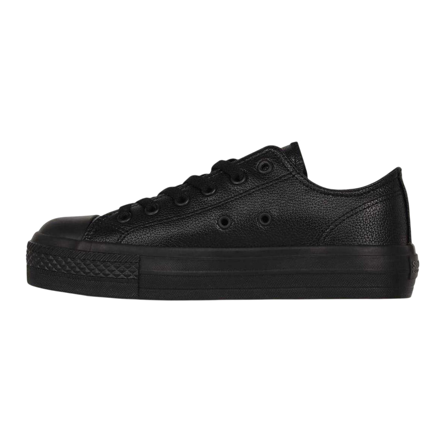 Black - Side - SoulCal Womens-Ladies Platform Trainers