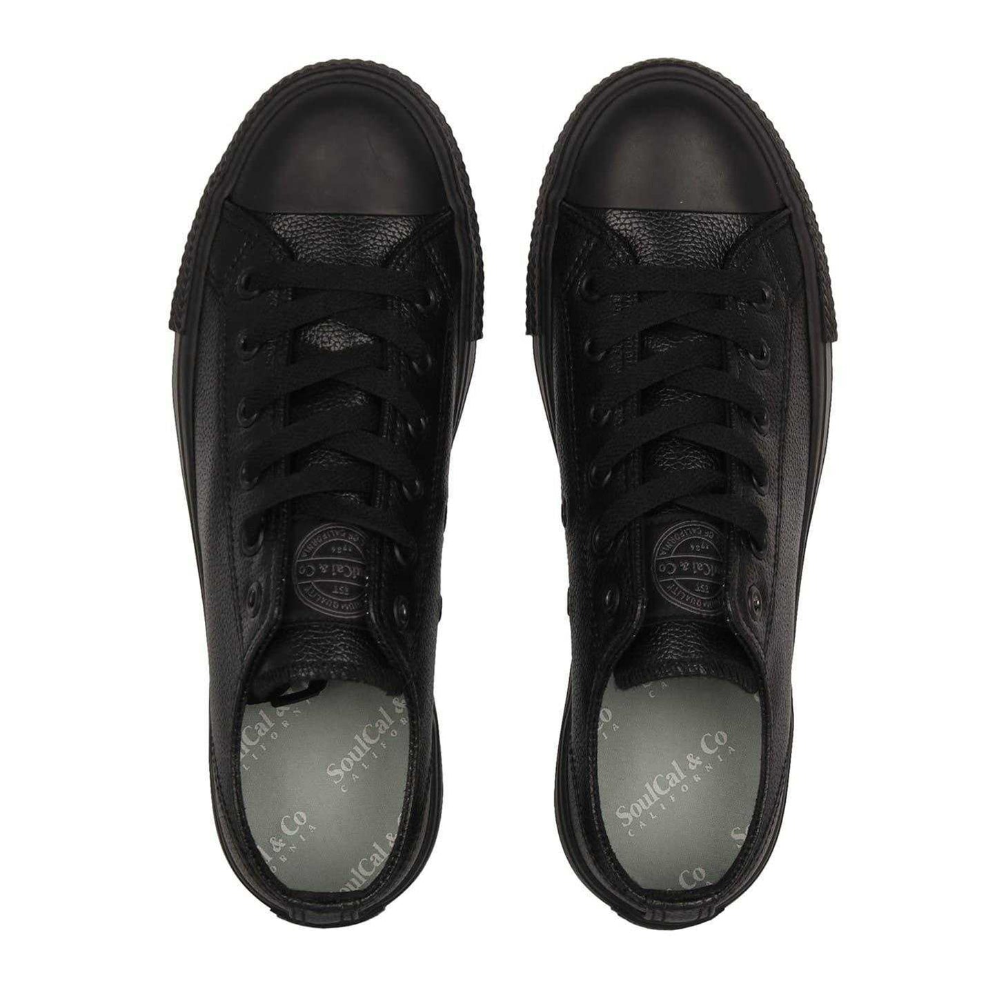 Black - Lifestyle - SoulCal Womens-Ladies Platform Trainers