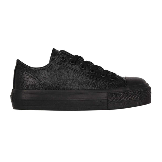 Black - Front - SoulCal Womens-Ladies Platform Trainers