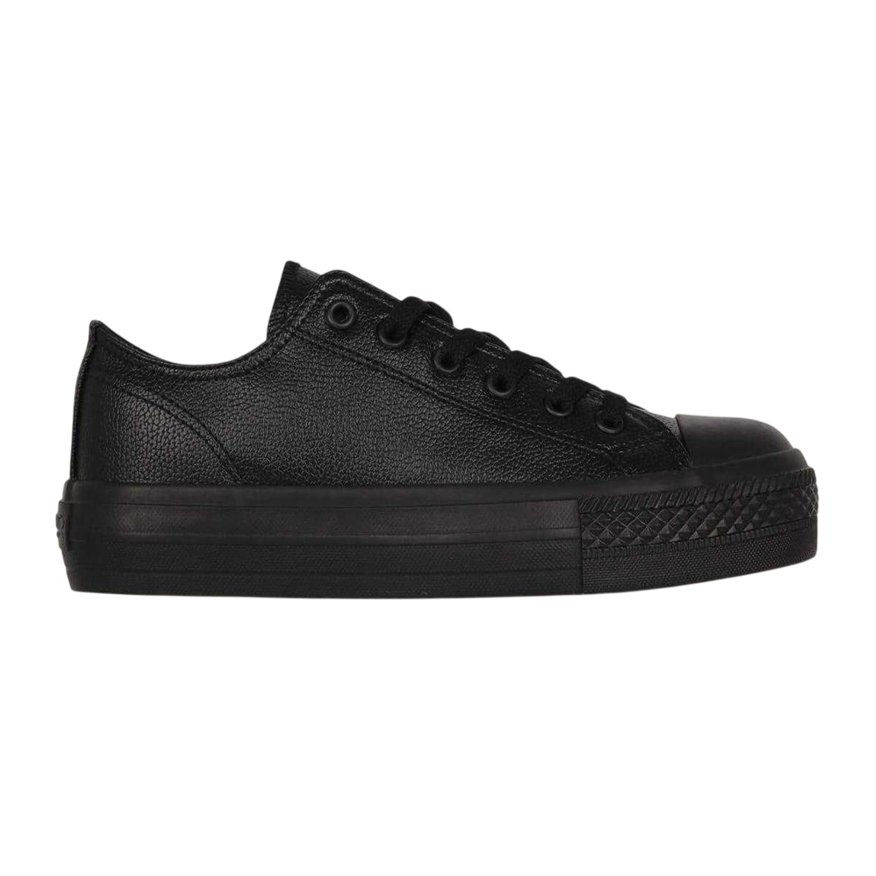 Black - Front - SoulCal Womens-Ladies Platform Trainers