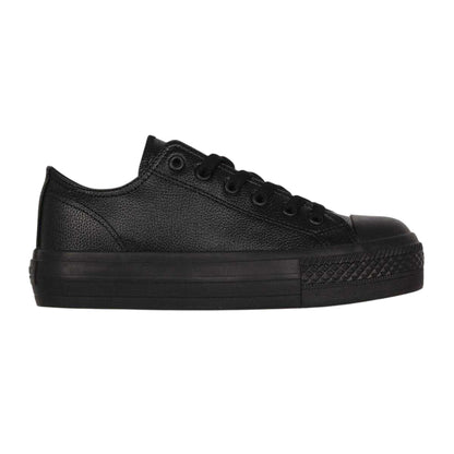 Black - Front - SoulCal Womens-Ladies Platform Trainers