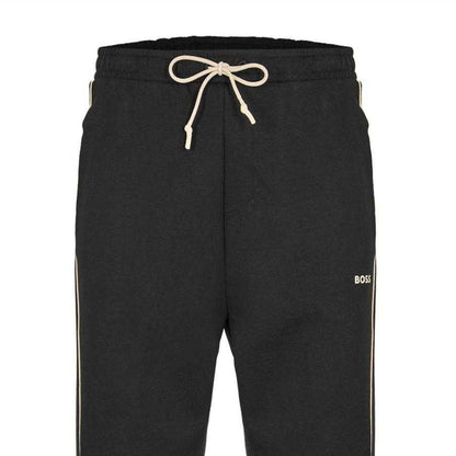 Black - Back - Boss Mens Hadiko 1 Fleece Joggers