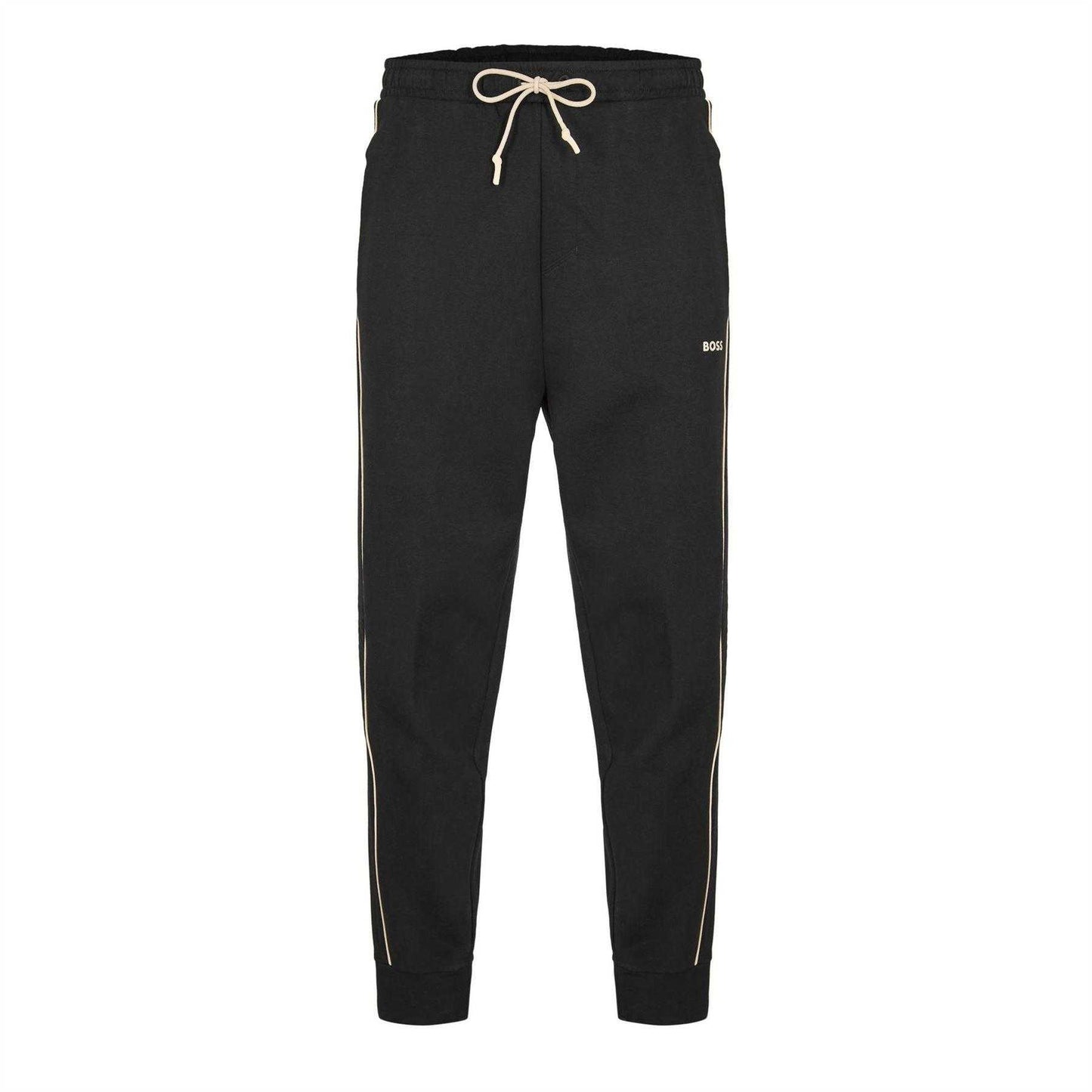 Black - Front - Boss Mens Hadiko 1 Fleece Joggers