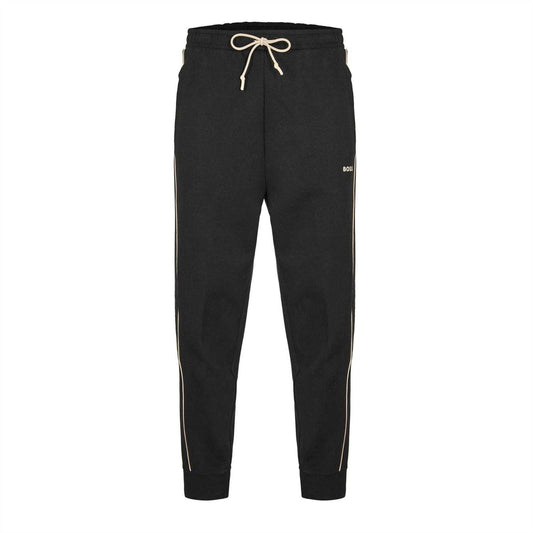 Black - Front - Boss Mens Hadiko 1 Fleece Joggers